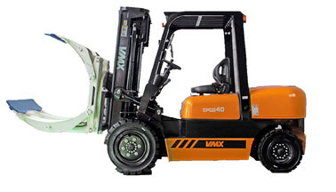 Orange Industrial Counterbalance Forklift Fork Truck Warehouse Storage