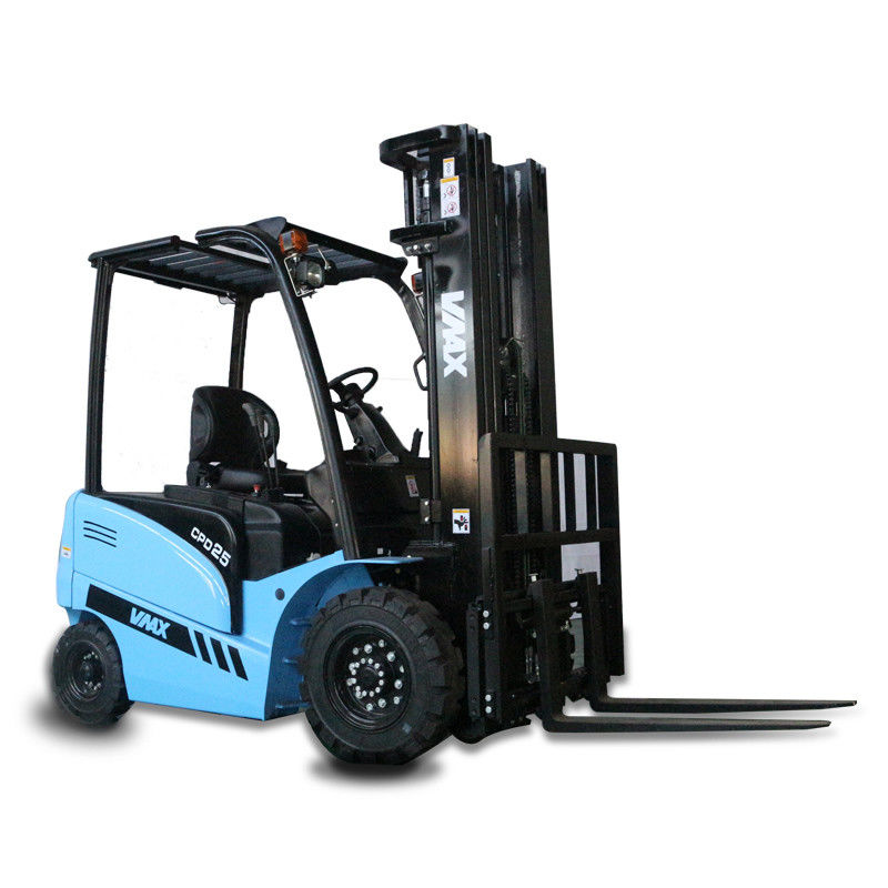 Indoor Small Electric Warehouse Forklift Battery Powered With Forks Sideshift