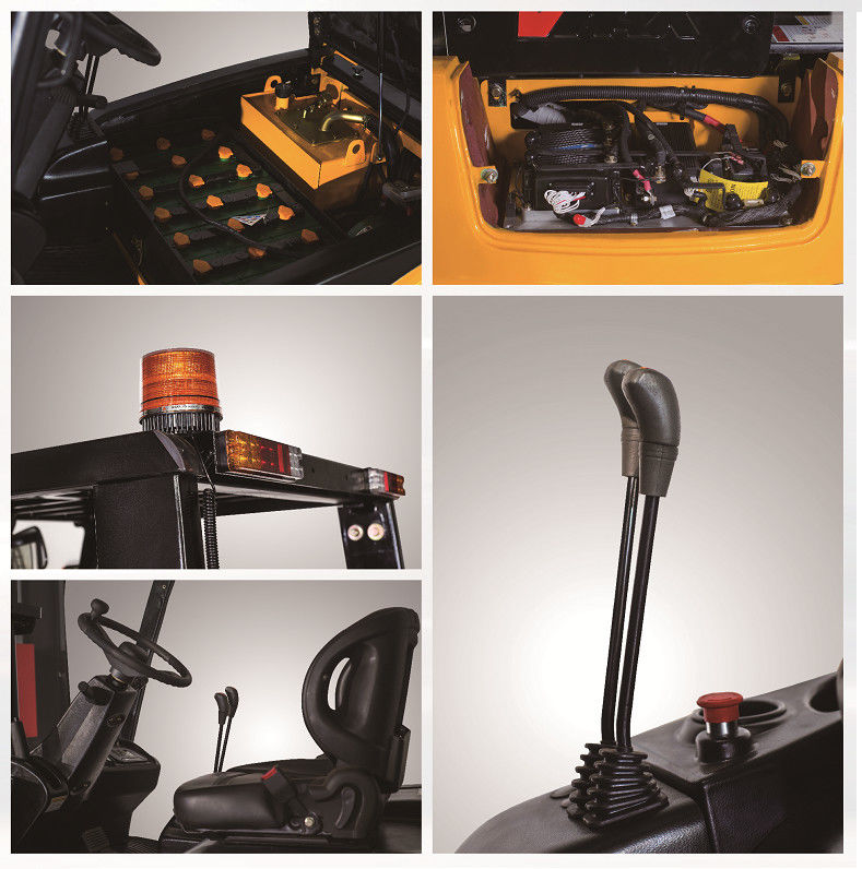 Custom 3 Ton Electric Battery Operated Forklift Safety Seat With Steady